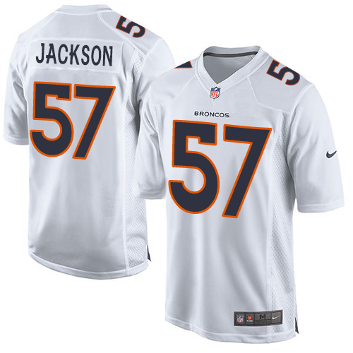 Youth Game Tom Jackson Nike Jersey White - #57 Event NFL Denver Broncos